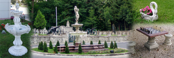 Fantani arteziene si ornamente de gradina